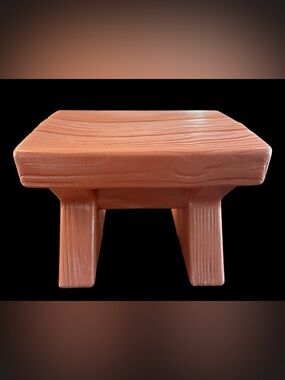 Little Tikes Vintage Learning Toy Faux Wood Grain Stool